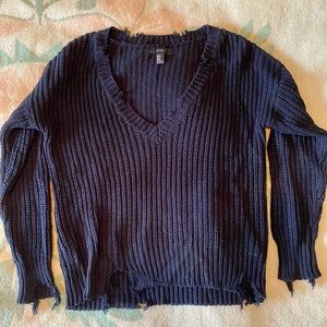 Free People lookalike Distressed Sweater